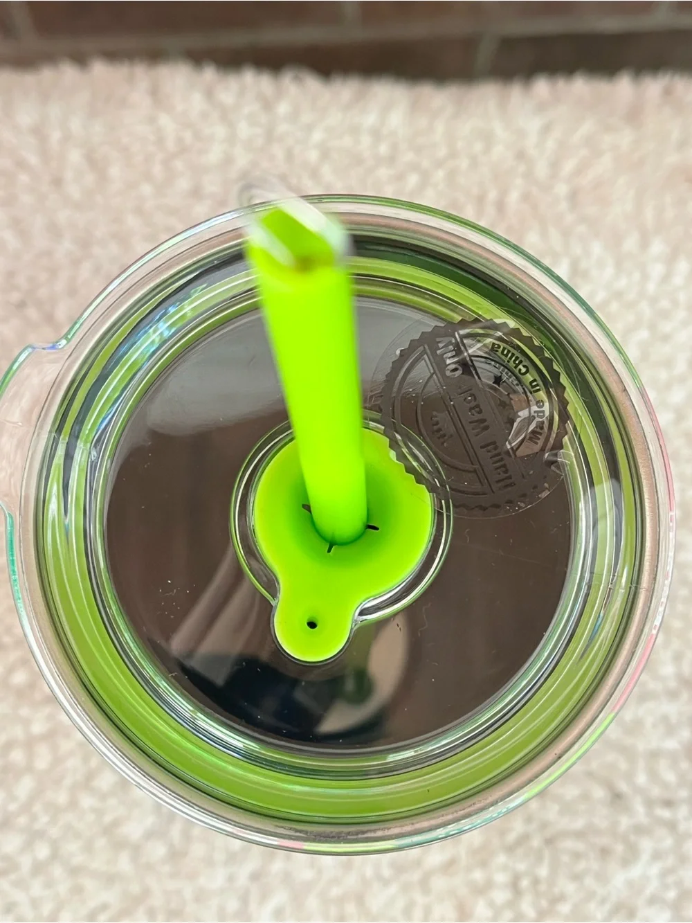 Wicked Pink Green Good Evil Checkered Tumbler New Unused With Papers